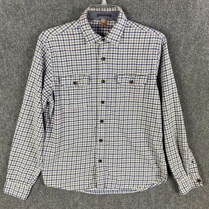 Tailor Vintage Flannel Shirt Men's Small Button Up Cotton Blend Luxe Performance
